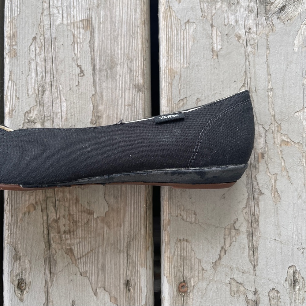 RARE Vans Lesley Black Women's Slip-On Ballet Flats size 9.5 great condition! - Picture 5 of 5